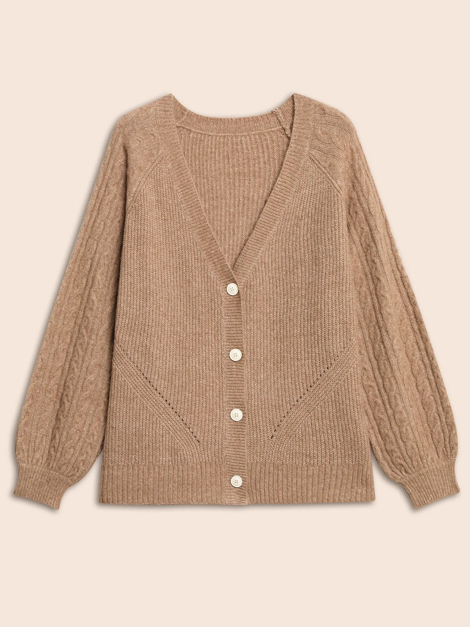 Air Cozy Cable Knit Cardigan