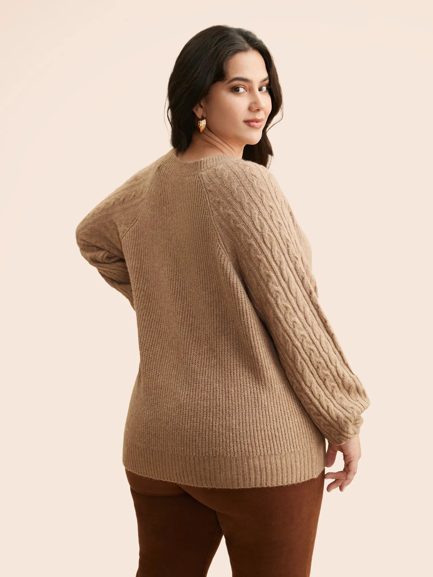 Air Cozy Cable Knit Cardigan