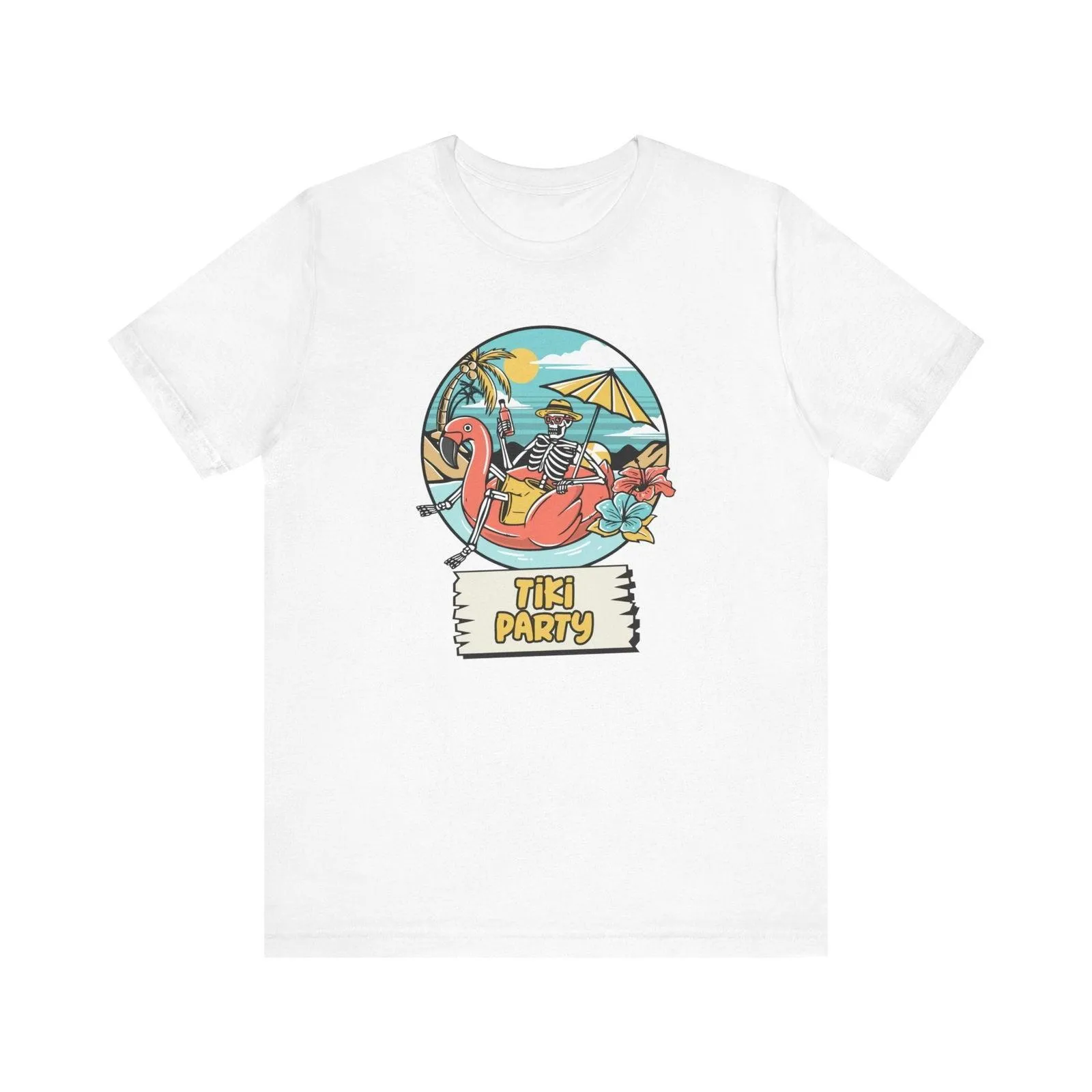 Beach Skeletons in Paradise T Shirt