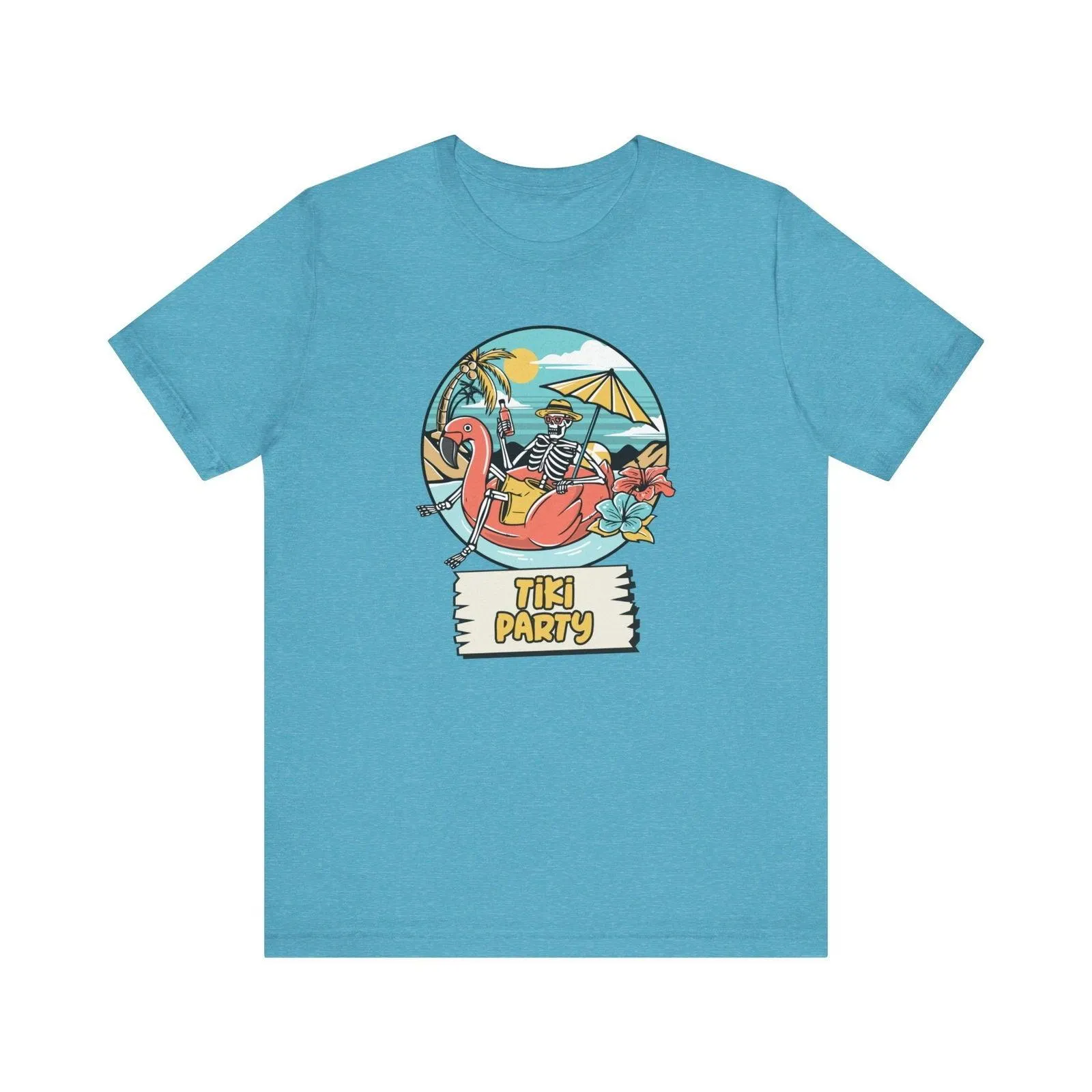 Beach Skeletons in Paradise T Shirt