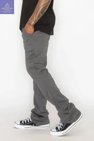 Charcoal Flare Stacked Fit Sweatpants