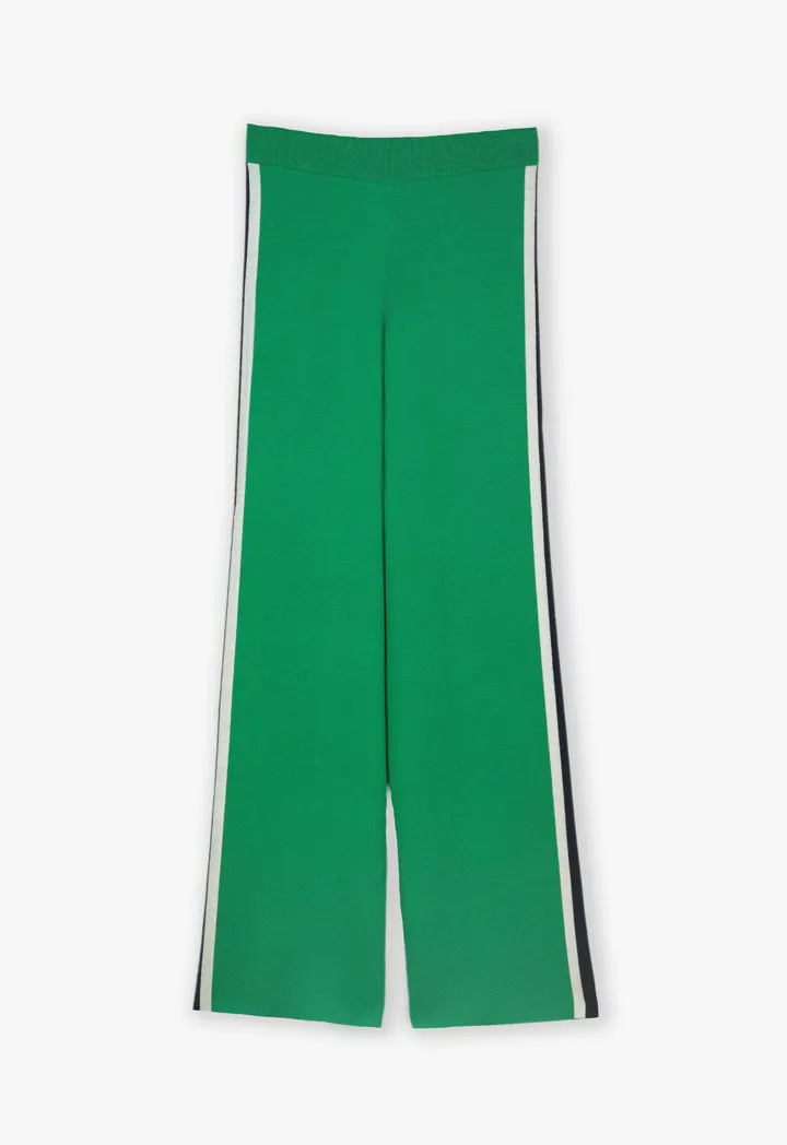 Choice Side Contrast Stripe Trouser Green