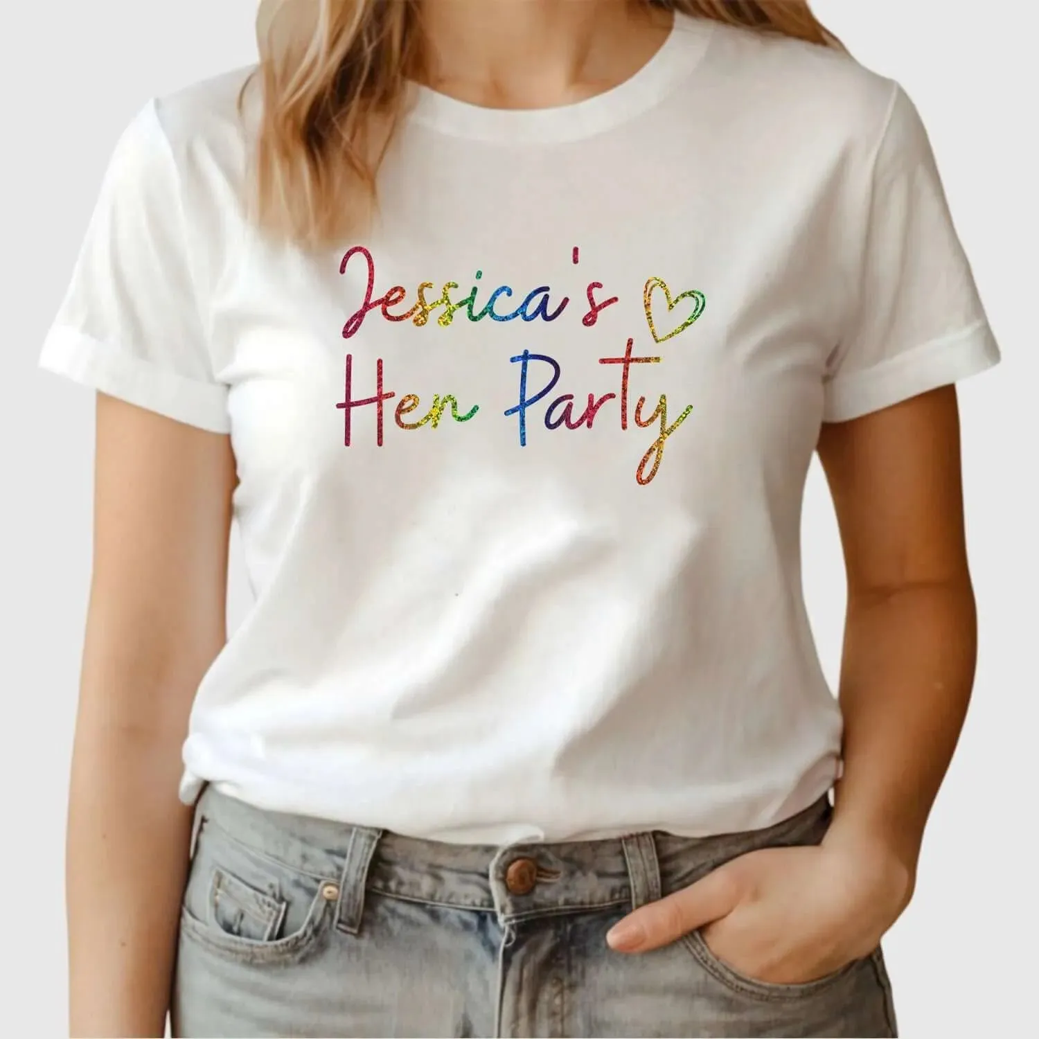 Customisable Hen Party T-Shirts | Bride To Be & Jessica's Hen Party