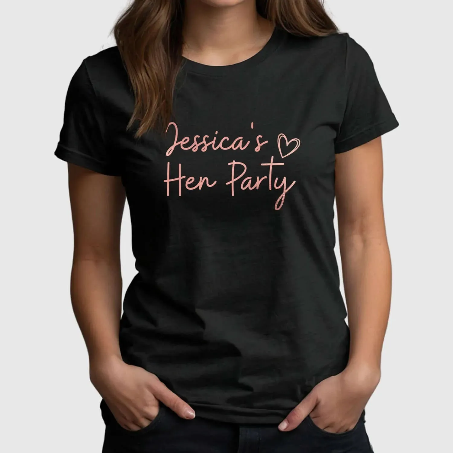 Customisable Hen Party T-Shirts | Bride To Be & Jessica's Hen Party