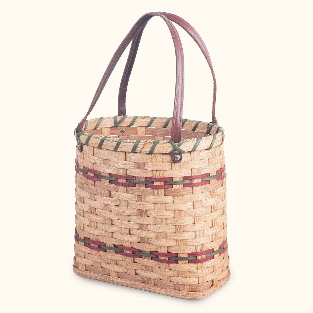 Day Tote Basket | Amish Flexible Wicker Market & Shopping Bag