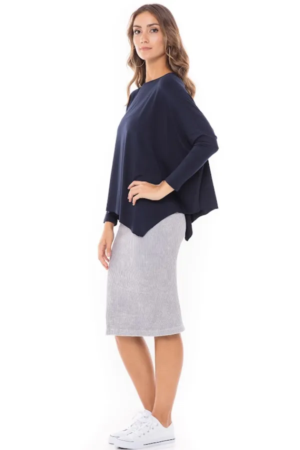 EDEN TOP SOLID JERSEY (NAVY)