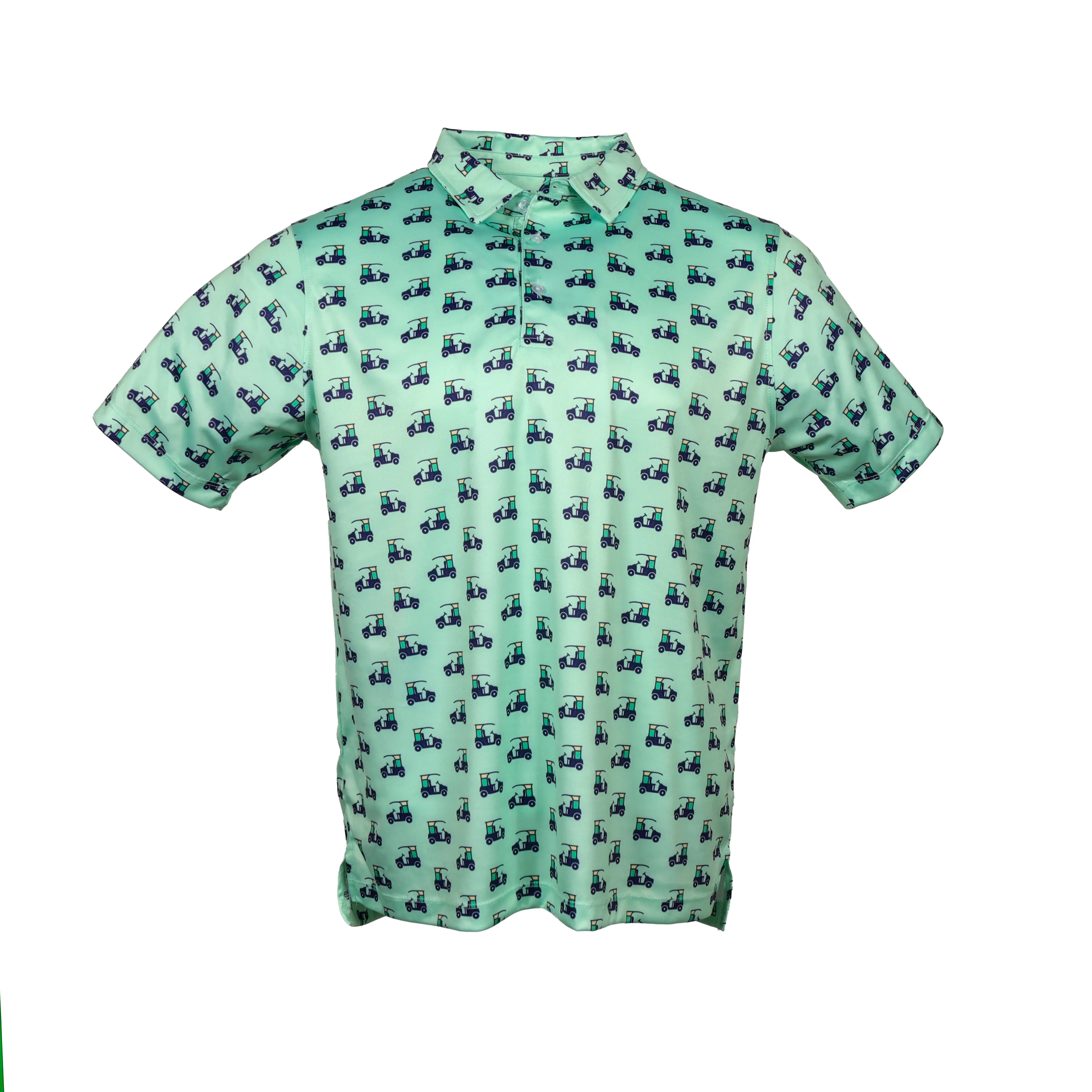 Encourse - Sea Isle Green Men's Golf Shirt Polo