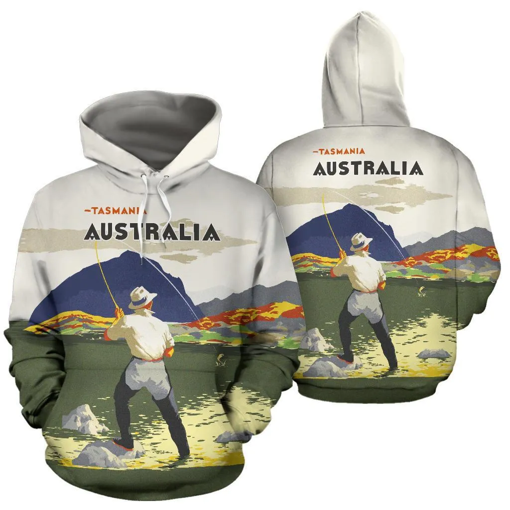 Fishing in Tasmania All Over Print Hoodie - BN15