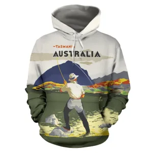 Fishing in Tasmania All Over Print Hoodie - BN15