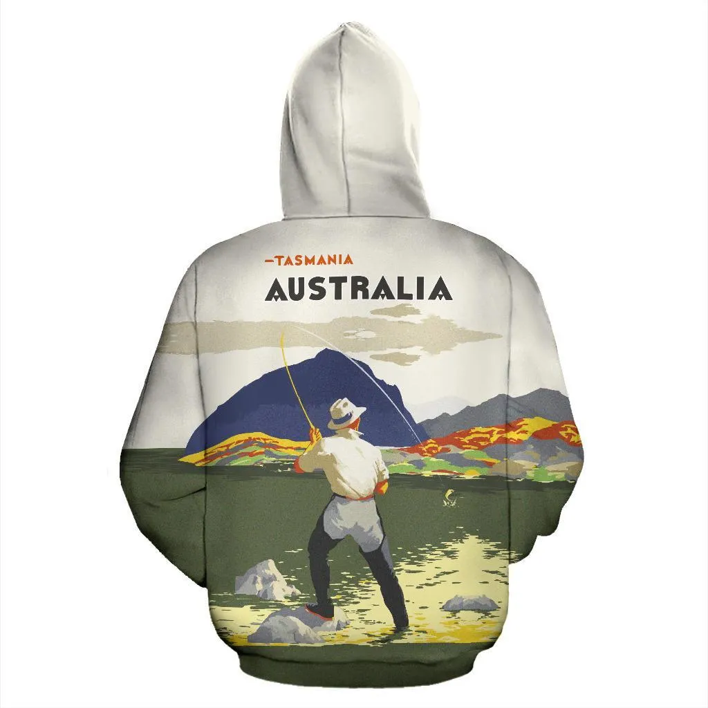 Fishing in Tasmania All Over Print Hoodie - BN15