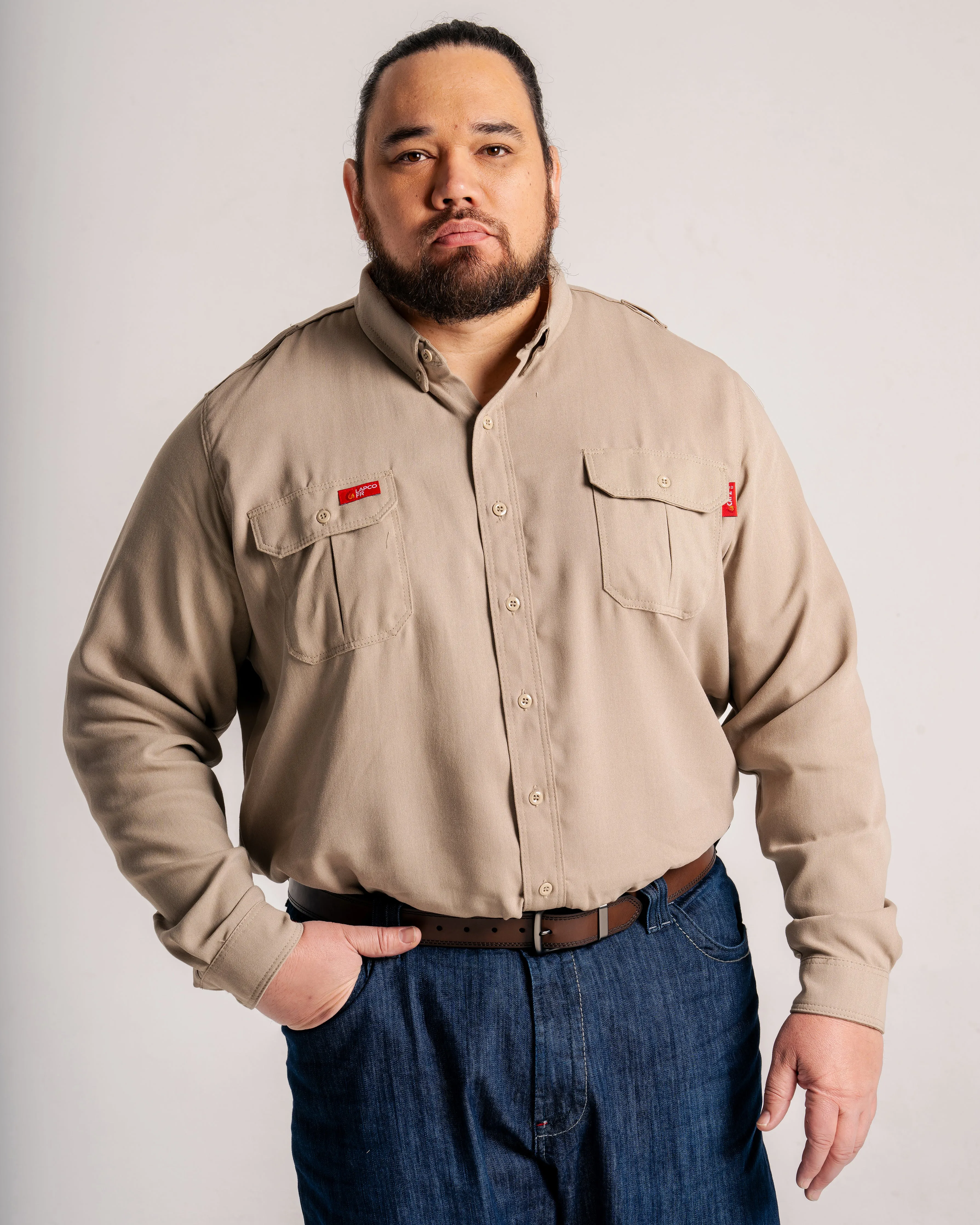 FR Modern Uniform Shirt | 5oz. Tecasafe® One Inherent | Khaki