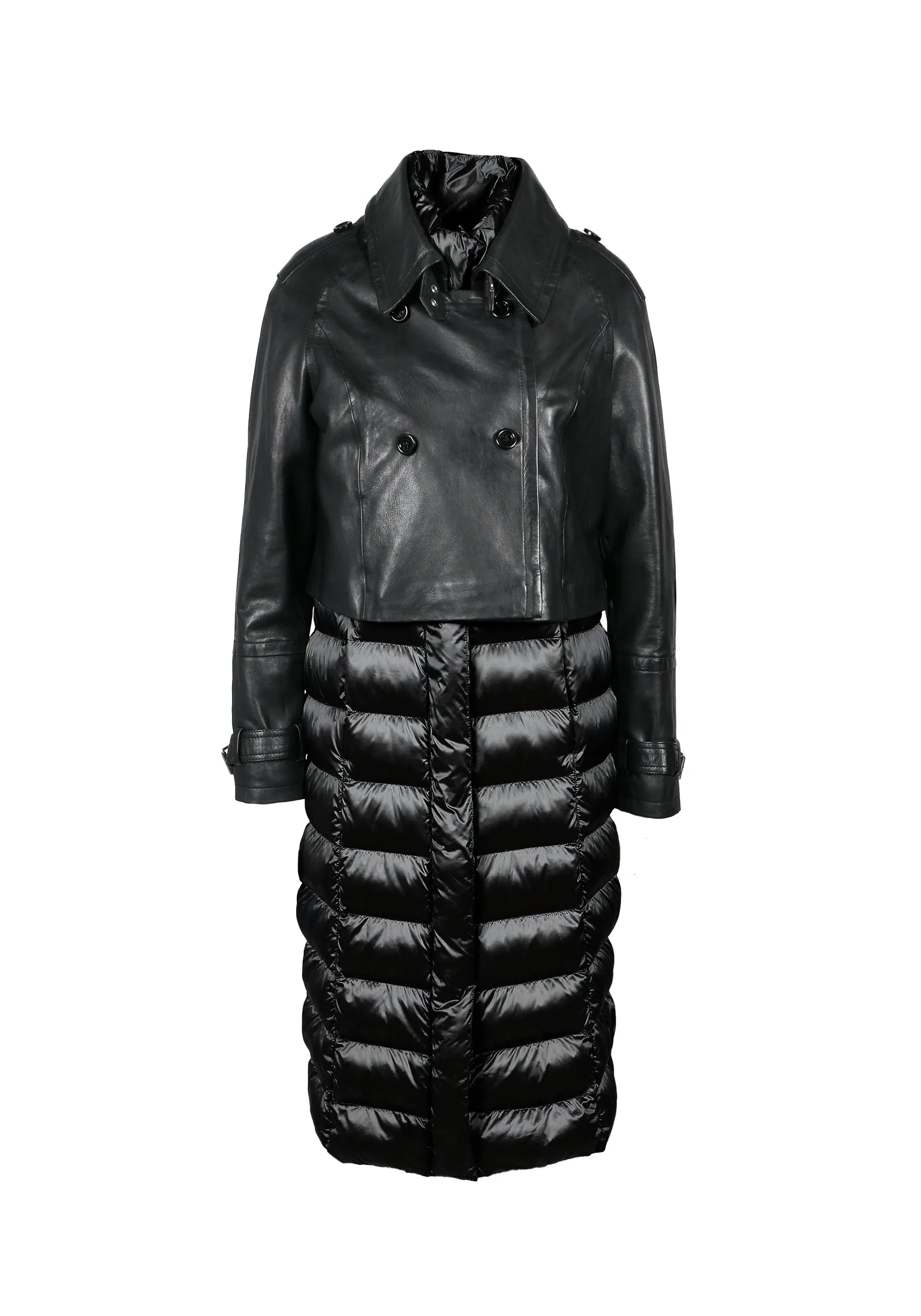 Freaky Nation – Women's 2-in-1 Jacket Coat – Black/Silver