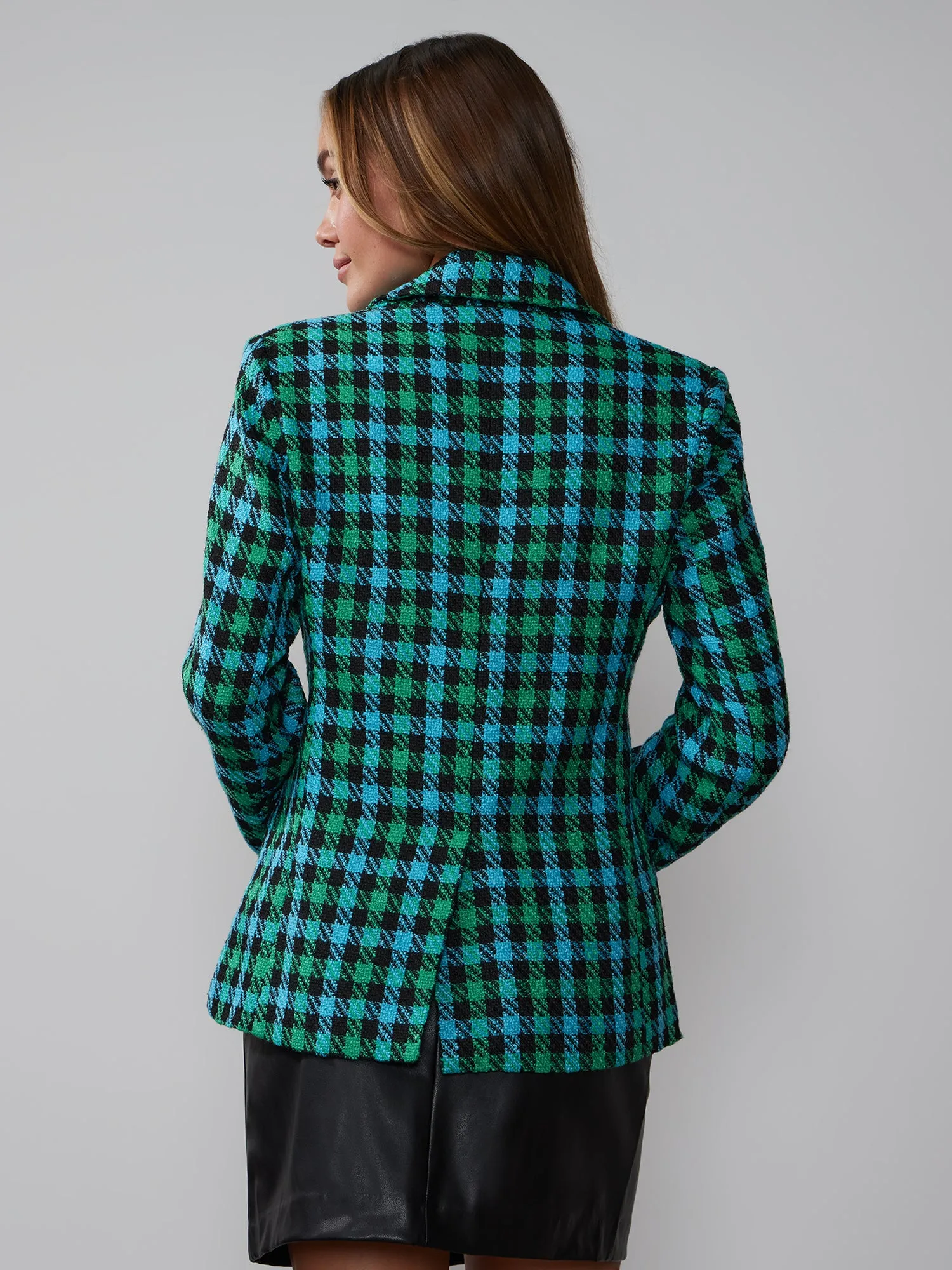 Gingham Tweed Blazer