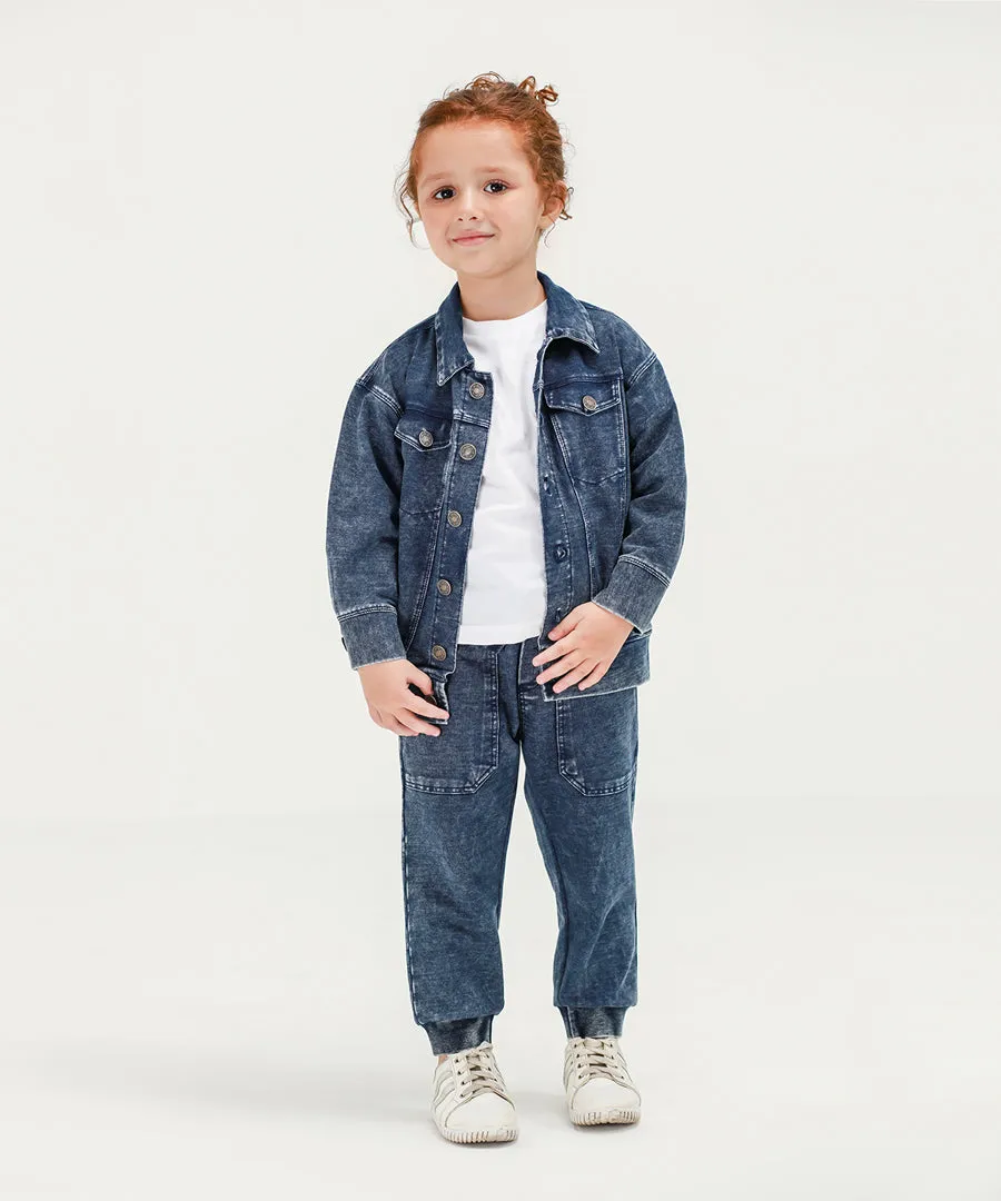 Girls' Denim Joggers