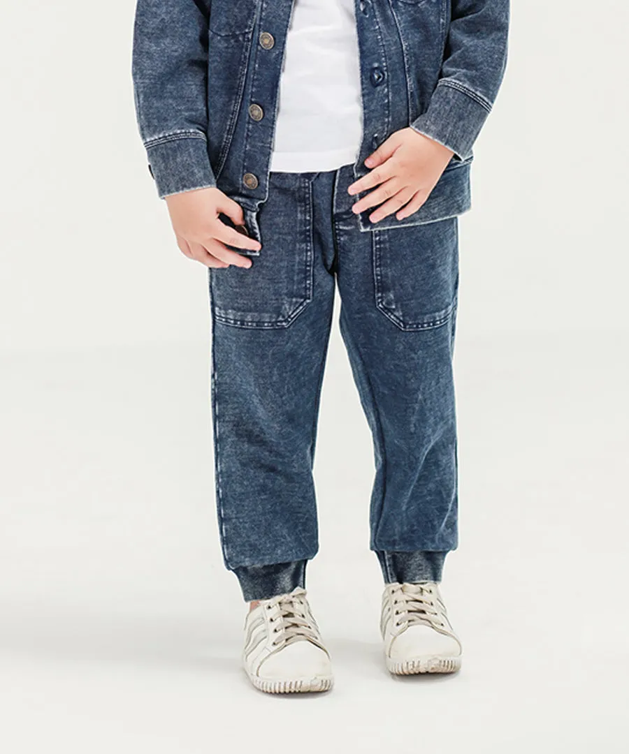 Girls' Denim Joggers