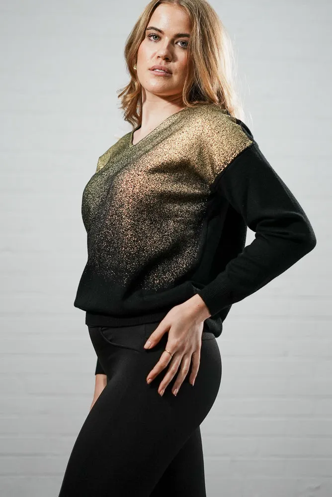 Gradient metallic jumper | OMBRE METALIC KNIT