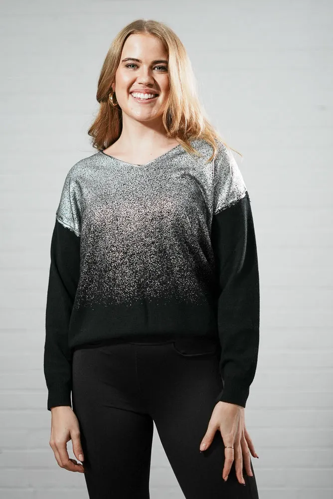 Gradient metallic jumper | OMBRE METALIC KNIT