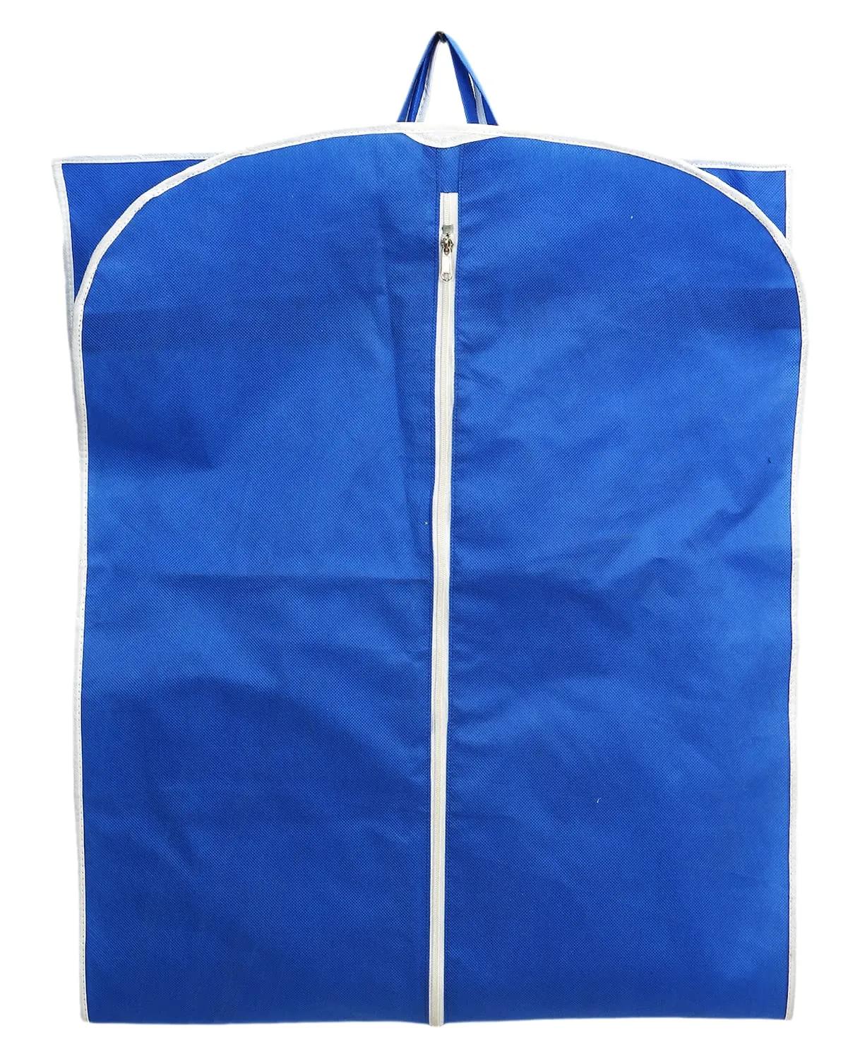 Heart Home Multiuses Non Woven Dust & Moistureproof Long Tranasparent Garment Cover With Zipper- Pack of 2 (Blue)-47HH01266