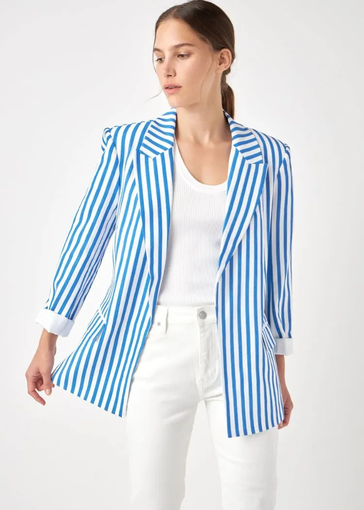 Jackie Striped Pocketed Blazer ***FINAL SALE***