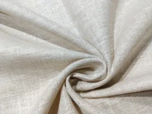 Linen  Lurex  Fabric 58" wide available in 5 variants IVORY, POWDER BLUE ,GOLD X BLUE ,CREAM X GOLD and GOLD DUST