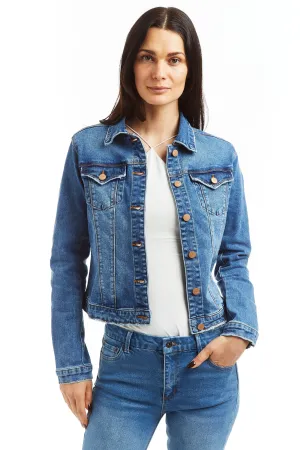 Loretta - Basic Stretch Denim Jacket