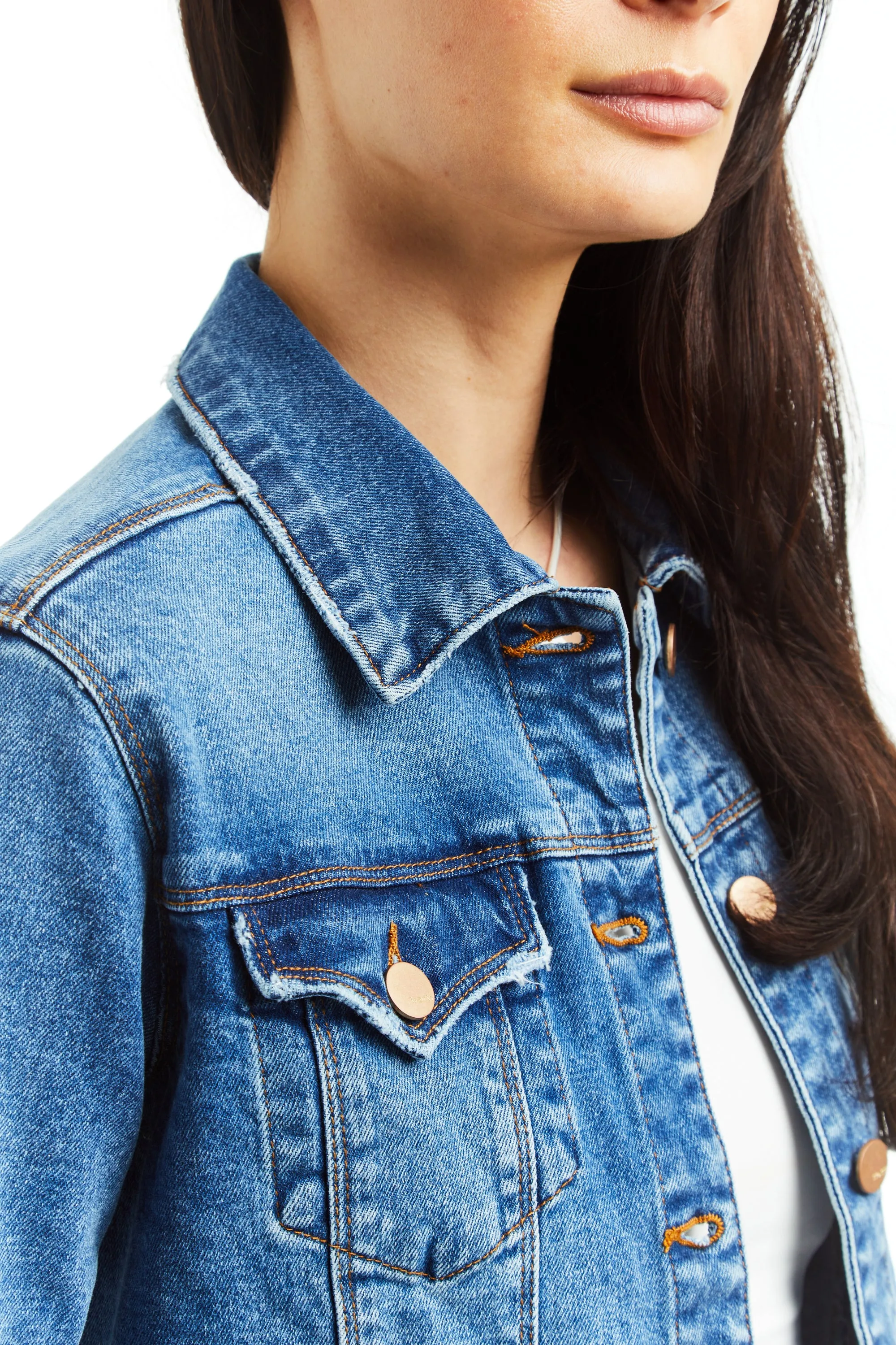 Loretta - Basic Stretch Denim Jacket