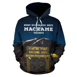 Machame Route Mount Kilimanjaro All Over Print Hoodie - BN14