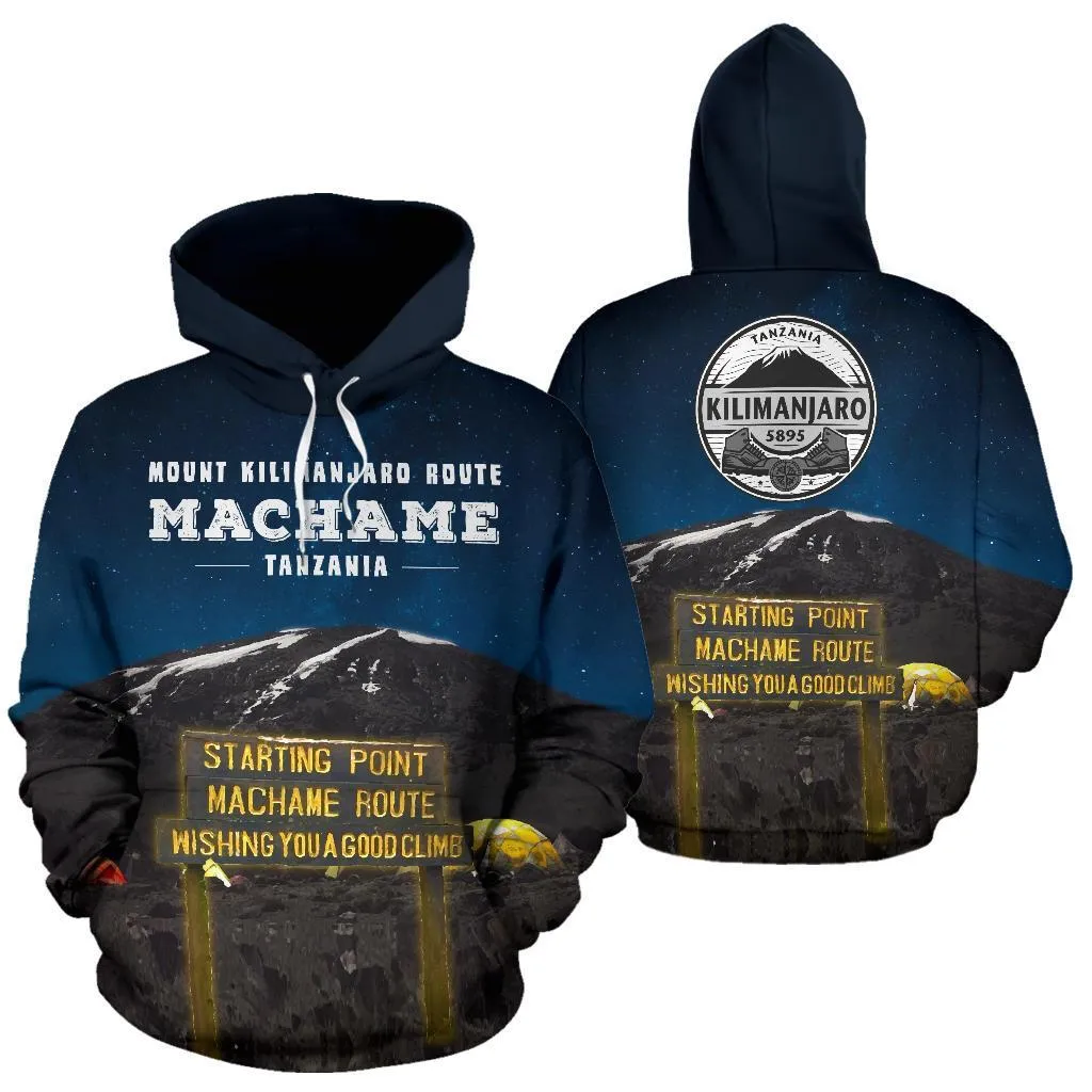 Machame Route Mount Kilimanjaro All Over Print Hoodie - BN14