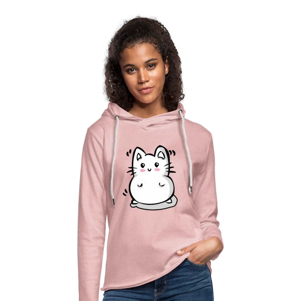 Marshmallow Kitty Unisex Lightweight Terry Hoodie