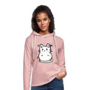 Marshmallow Kitty Unisex Lightweight Terry Hoodie