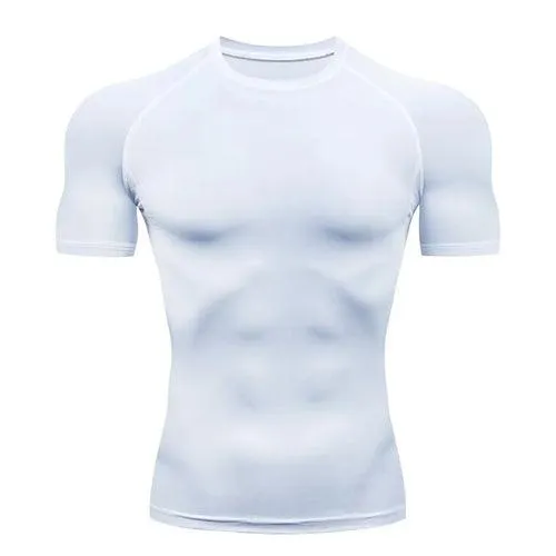 Men's Compression Running Sport Shirt Short Sleeve