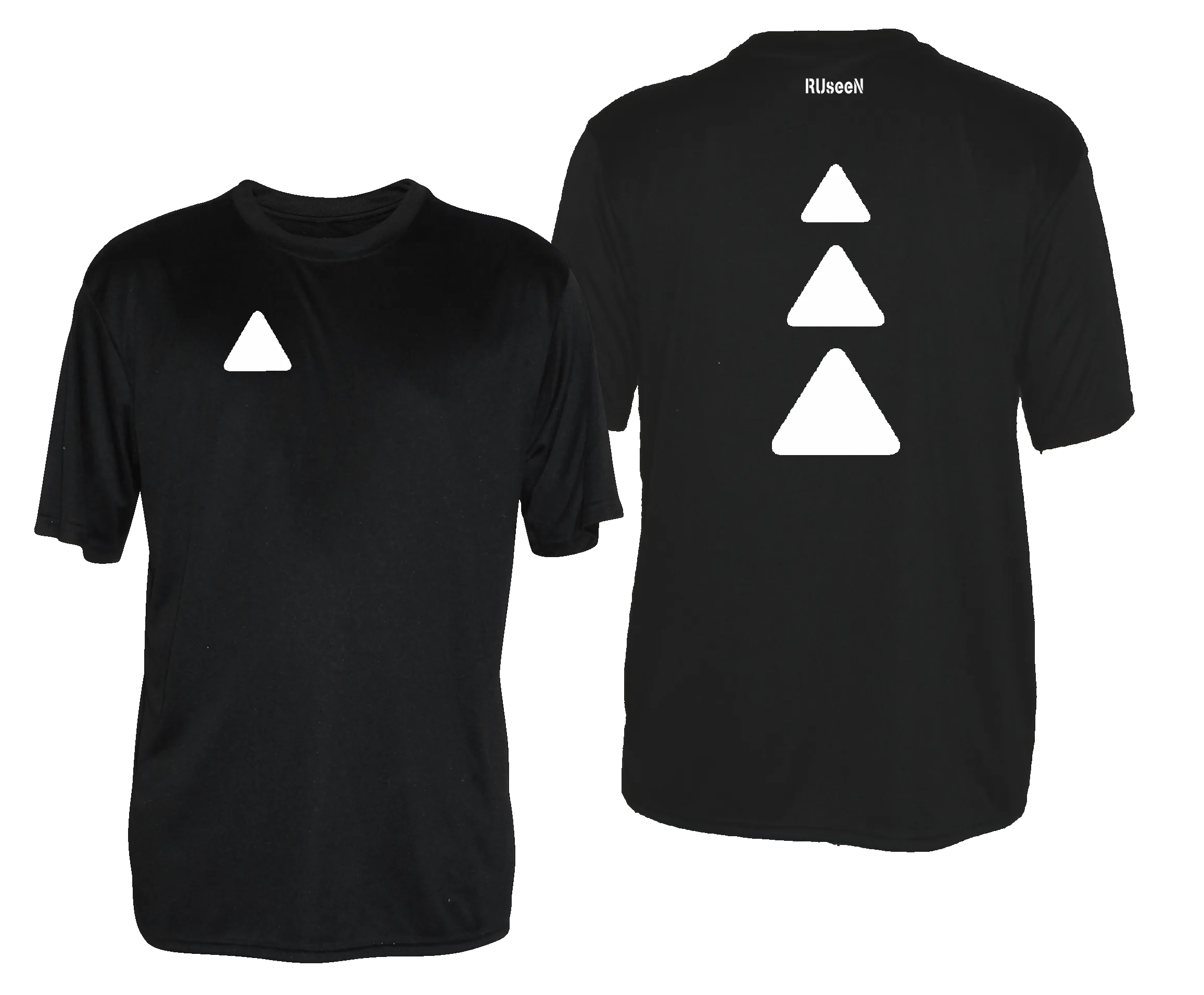 Men's Reflective Short Sleeve Shirt - Triangles