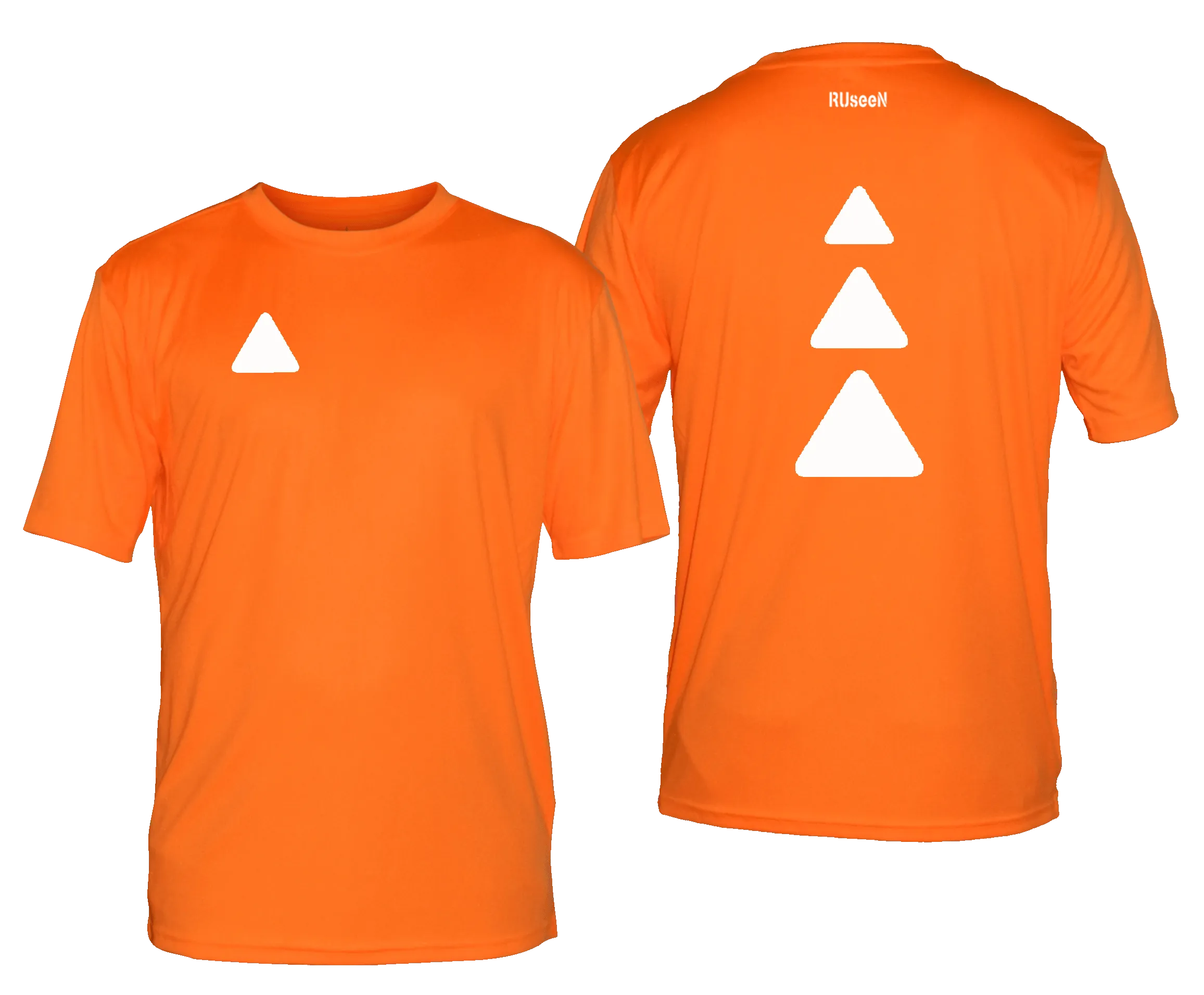 Men's Reflective Short Sleeve Shirt - Triangles