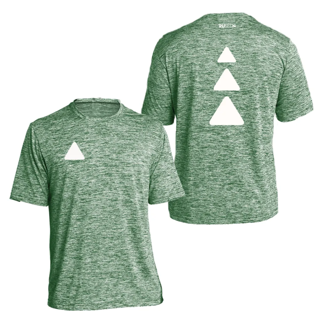 Men's Reflective Short Sleeve Shirt - Triangles