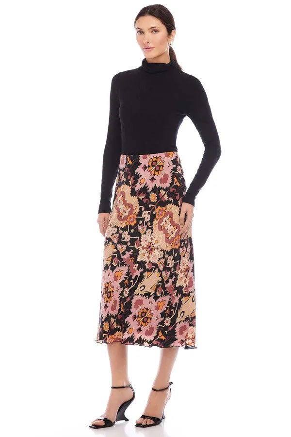 Mia Bias Midi Skirt