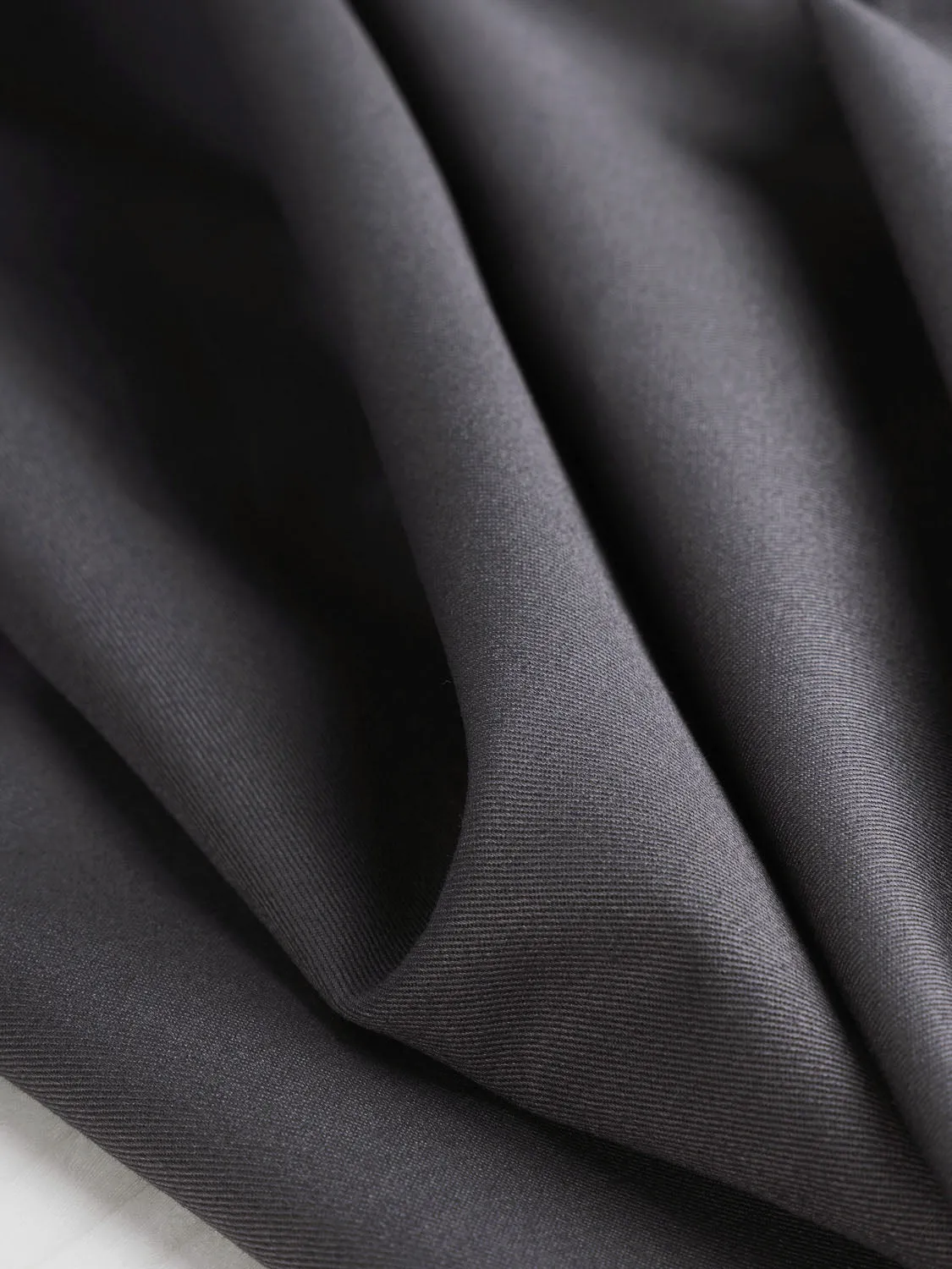 Midweight Organic Cotton Twill - Charcoal