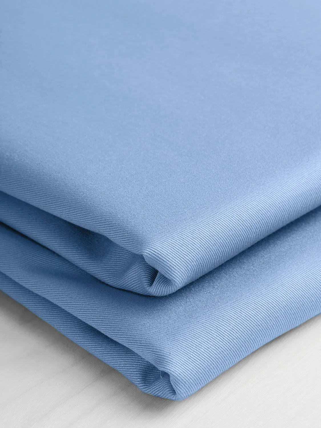 Midweight Organic Cotton Twill - Ice Blue - Swatch