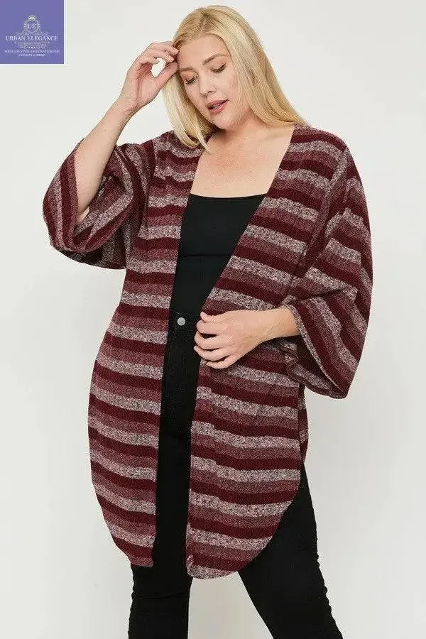 Multi-color Striped Cardigan