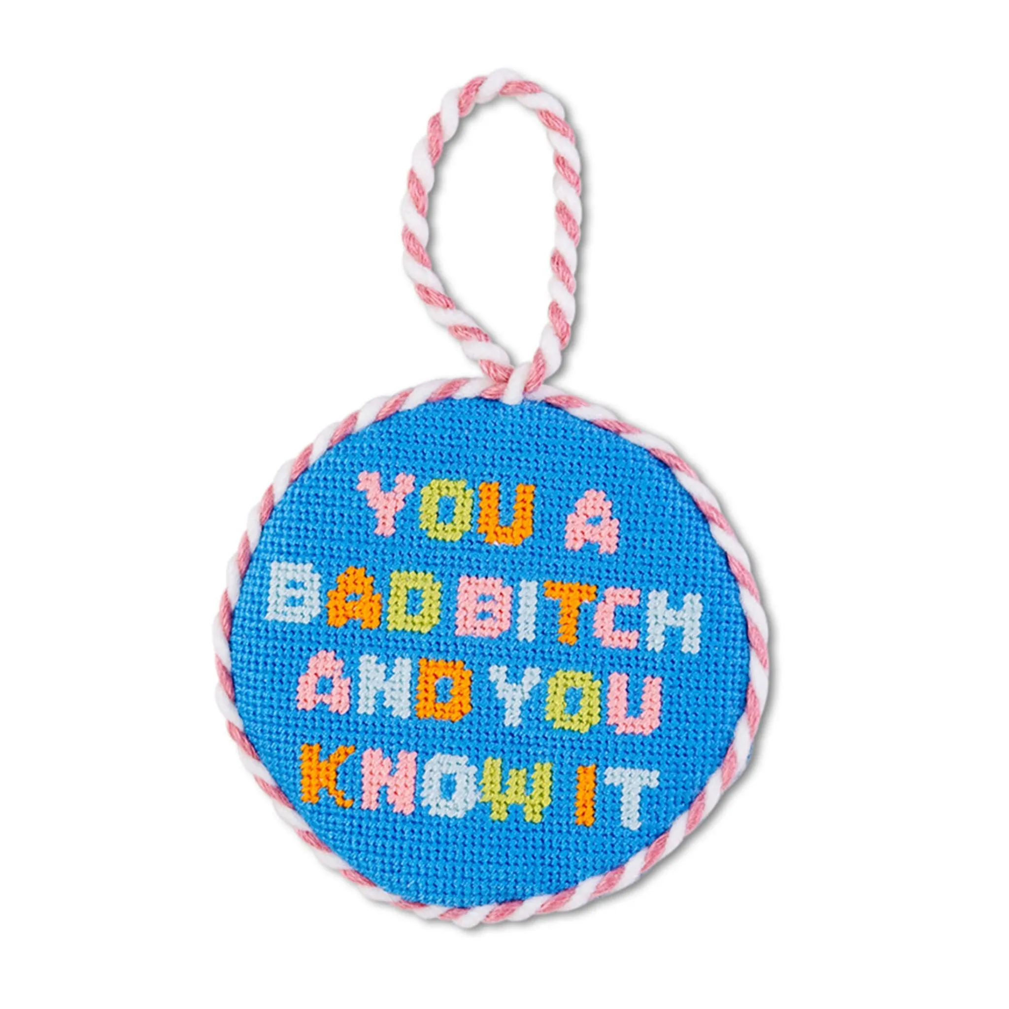 Needlepoint Ornament - Bad Bitch