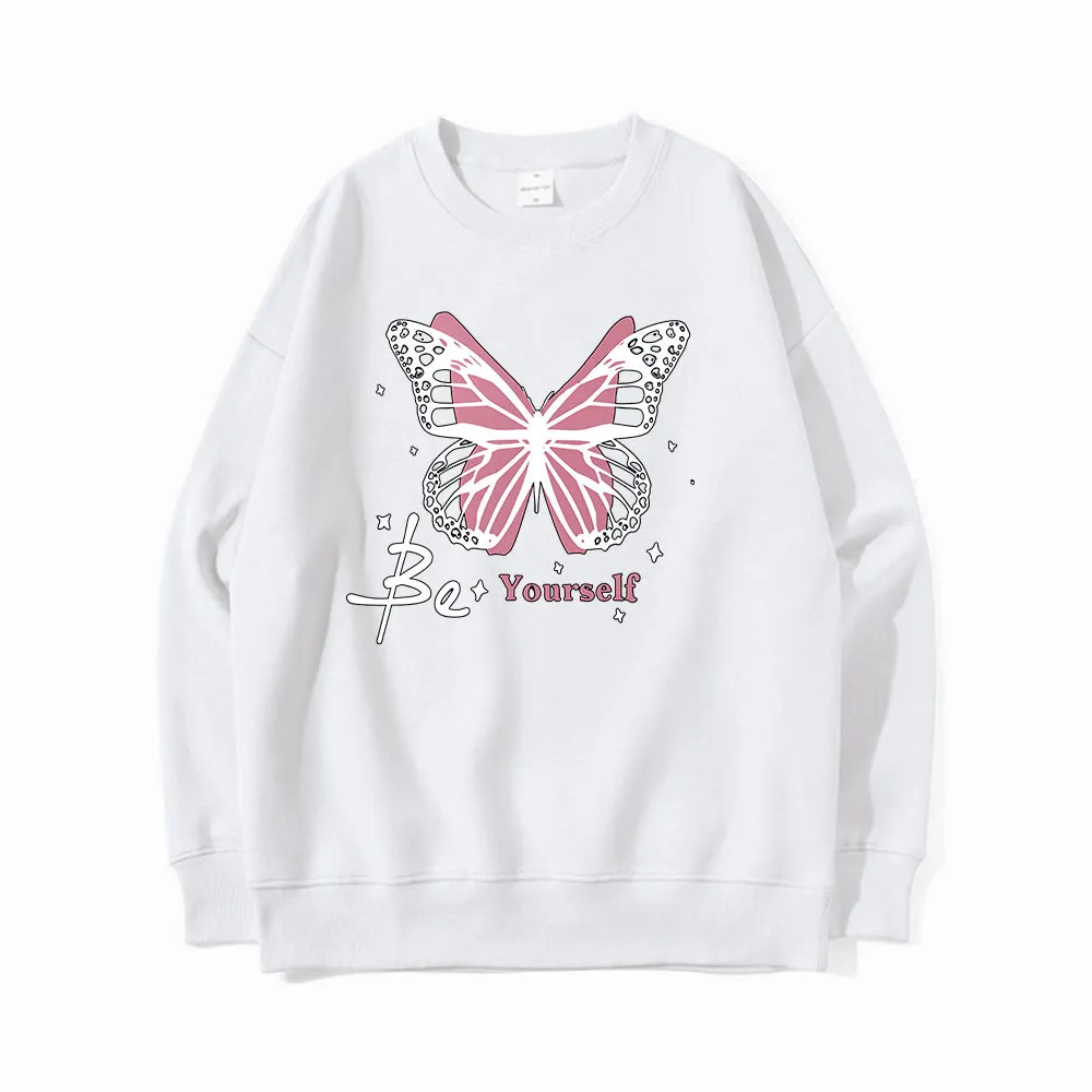 Pink Butterfly Creative Pattern Design T-Shirts, Hoodies, Sweatshirts