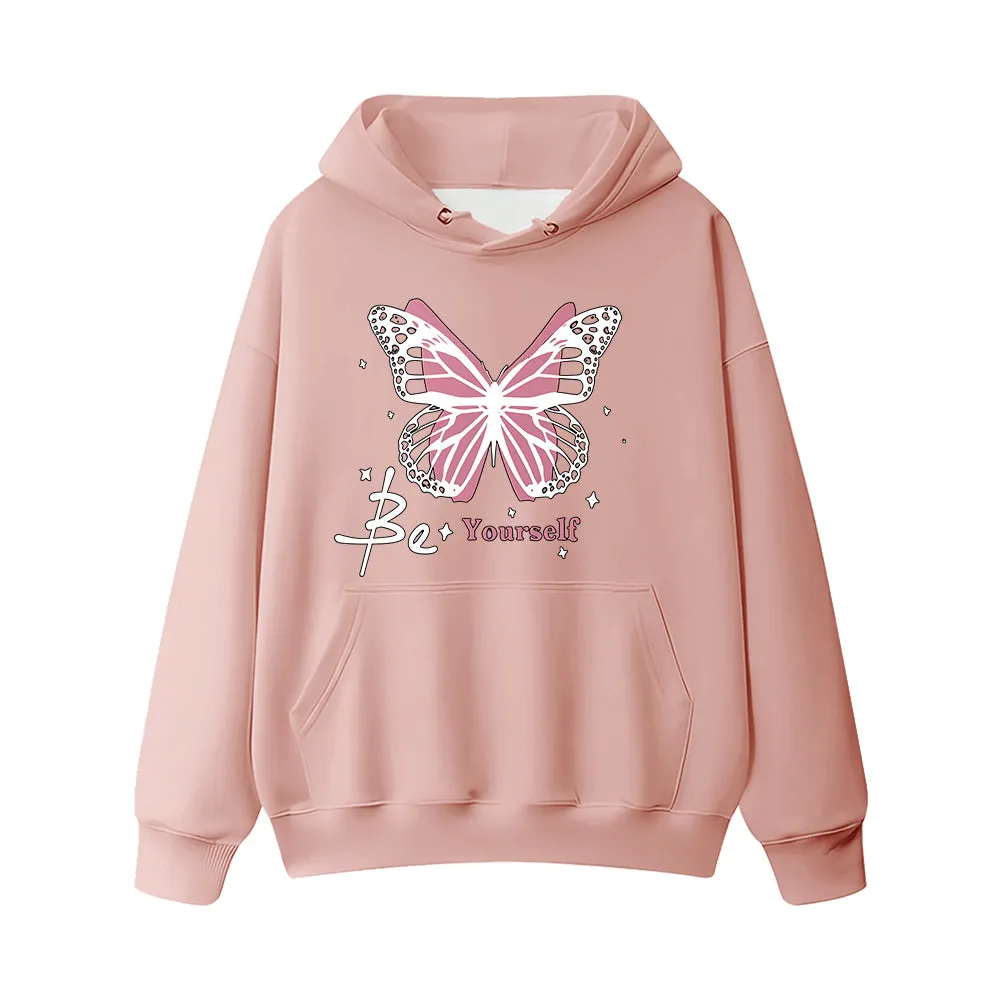 Pink Butterfly Creative Pattern Design T-Shirts, Hoodies, Sweatshirts