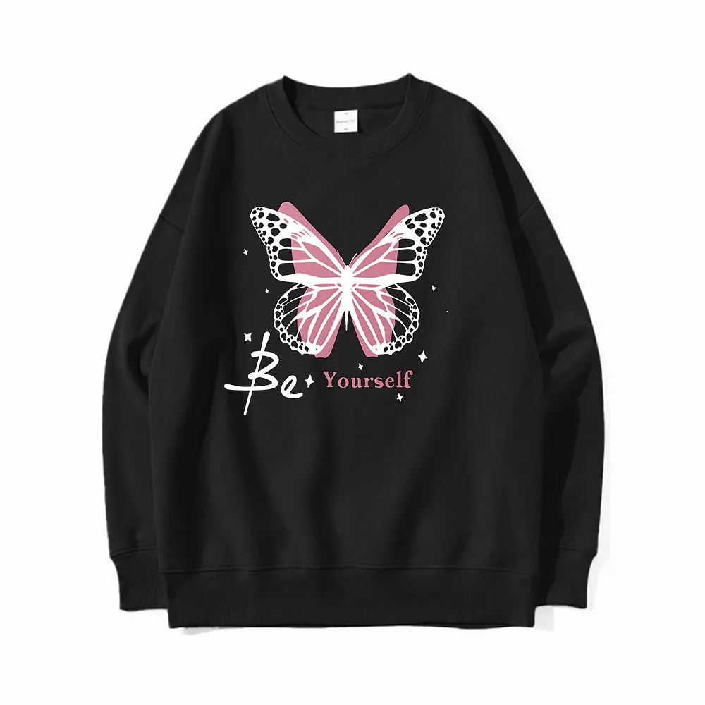 Pink Butterfly Creative Pattern Design T-Shirts, Hoodies, Sweatshirts