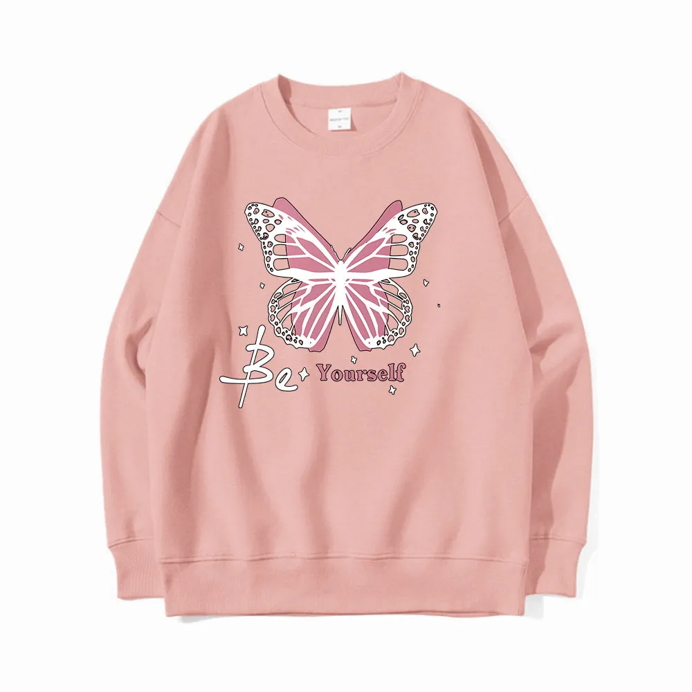 Pink Butterfly Creative Pattern Design T-Shirts, Hoodies, Sweatshirts