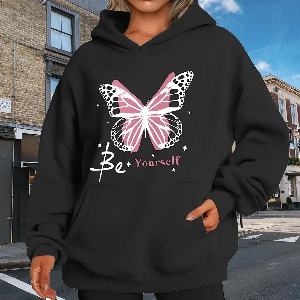 Pink Butterfly Creative Pattern Design T-Shirts, Hoodies, Sweatshirts