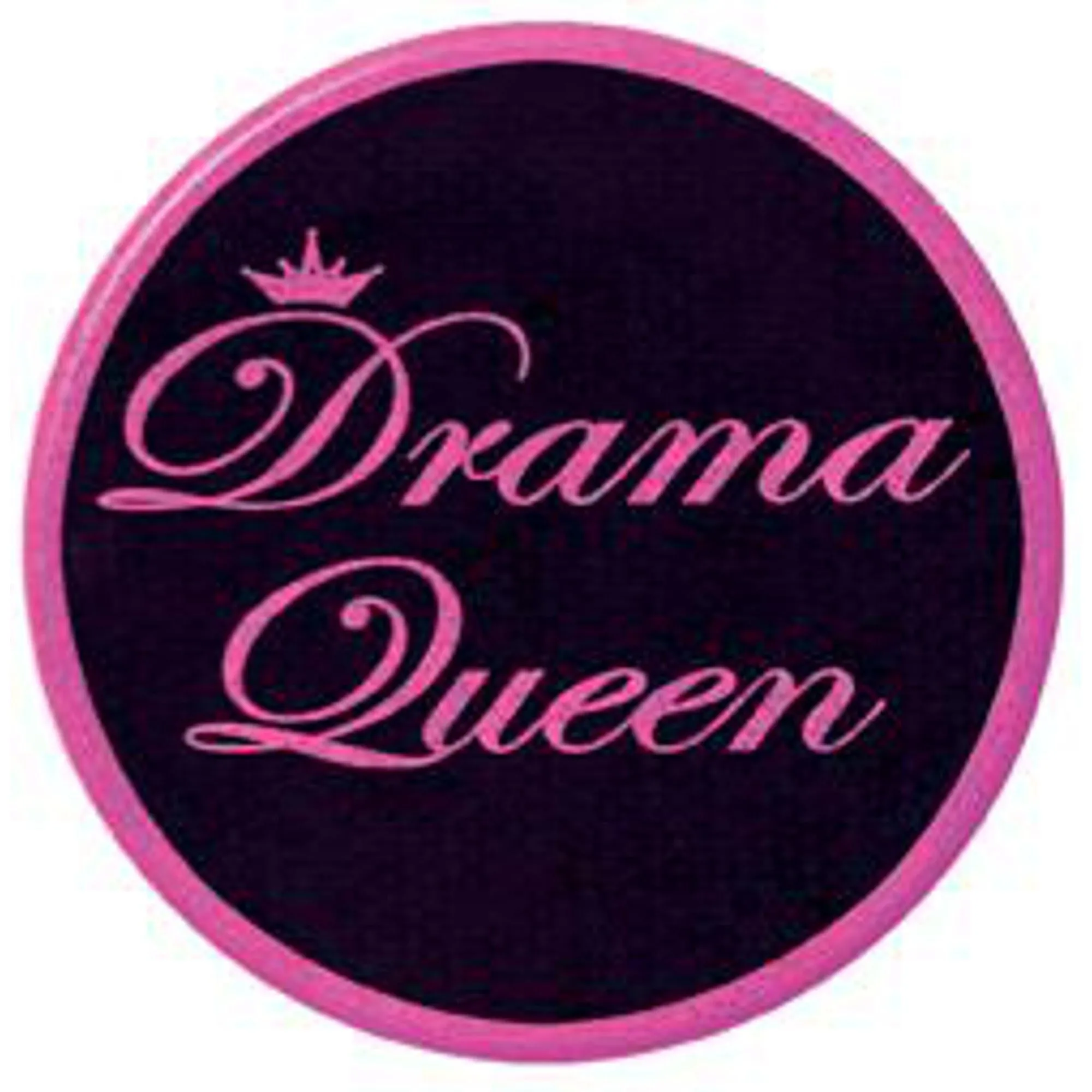 Pink Drama Queen Button Add Flair to Your Outfit (3/Pk)