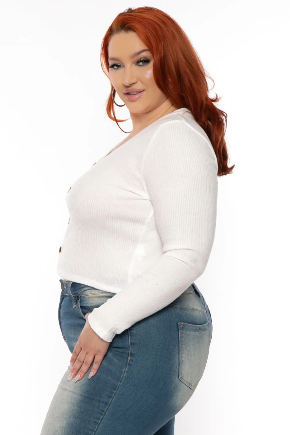 Plus Size Delaney Sweater - Ivory