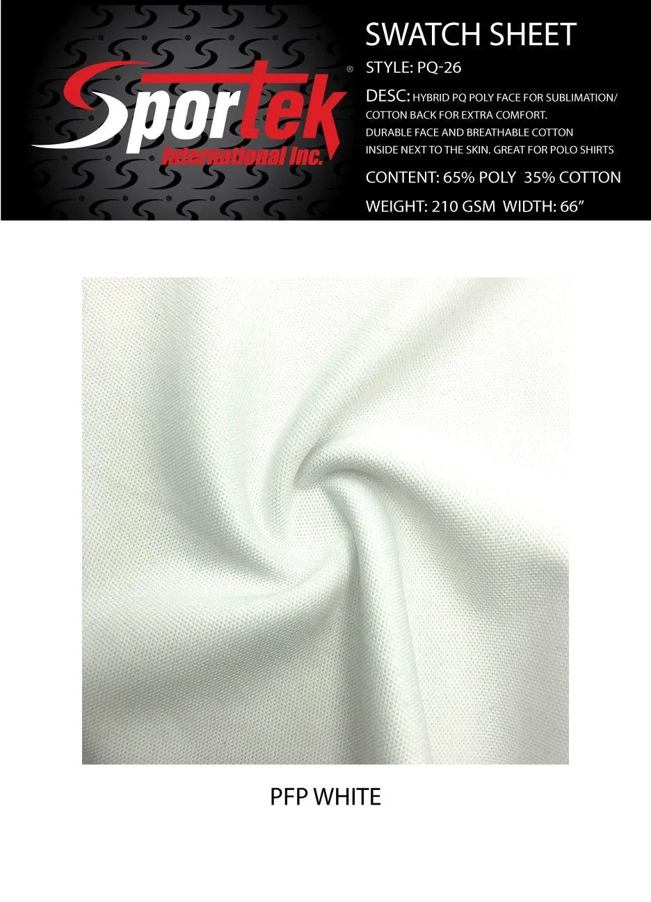 PQ-26 | Stretch Mesh | Sublimation | Breathable | Durable | Cotton inside| For Polo Shirts