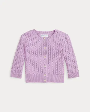 Ralph Lauren - Spring iris lilac cable knit  cardigan