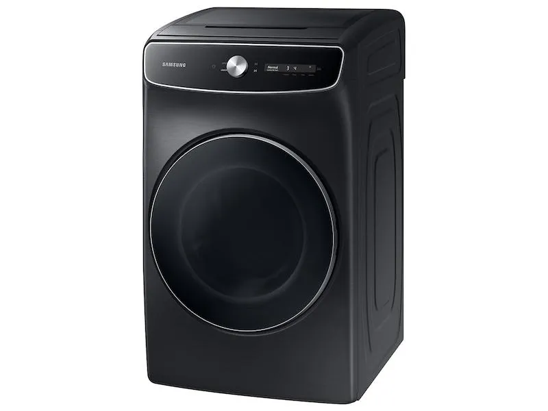 Samsung 7.5 cu. ft. Smart Dial Gas Dryer with FlexDry™ and Super Speed Dry in Brushed Black