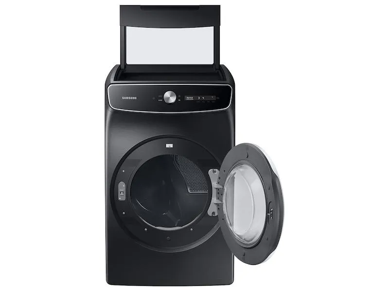 Samsung 7.5 cu. ft. Smart Dial Gas Dryer with FlexDry™ and Super Speed Dry in Brushed Black